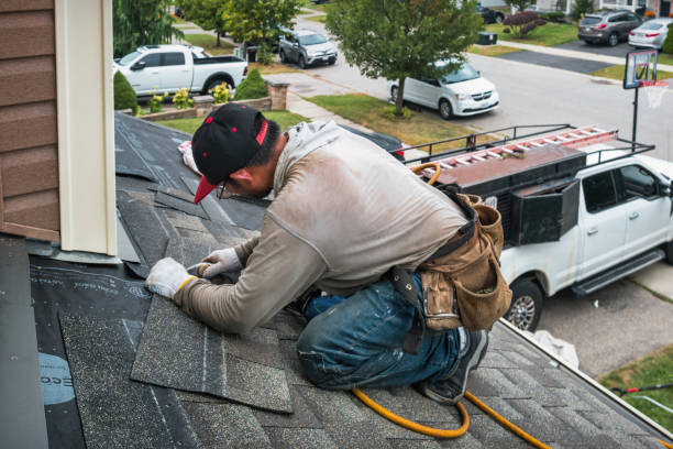 Professional Roof Repair technician working in Pleasantville, PA